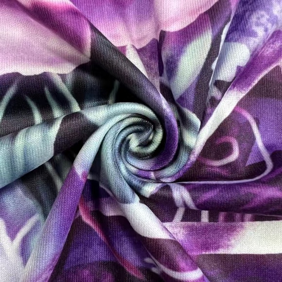 🔴 CLEARANCE 🏷️ NWT PURPLE/BLACK ROSE ZIPPERED TANK TOP BLOUSE TOP Women’s 4X 20 - Picture 5 of 7